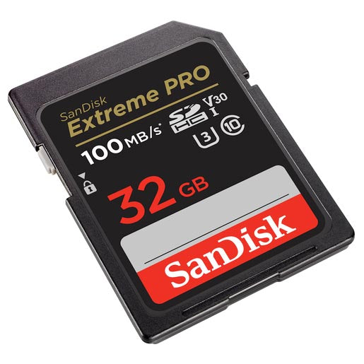 SanDisk 32 GB SDHC ExtremePro 100MB/sec, UHS-I, Class 10