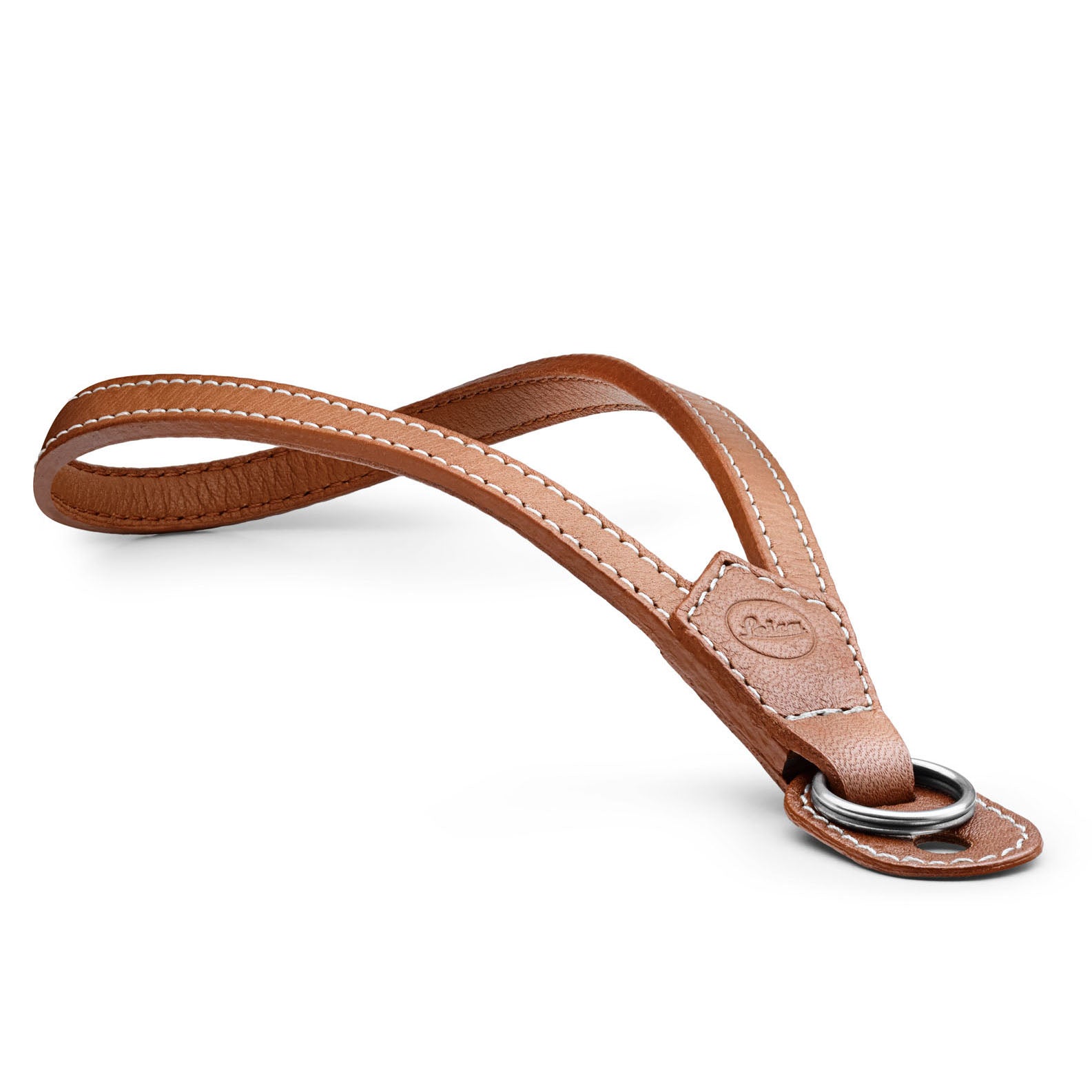 Handschlaufe mit Schutzlasche Leder cognac