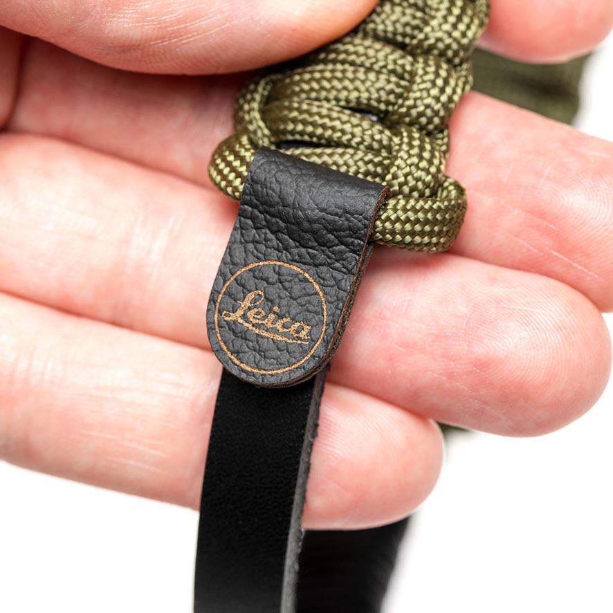 LEICA PARACORD STRAP CREATED BY COOPH BLACK/OLIVE 126 CM