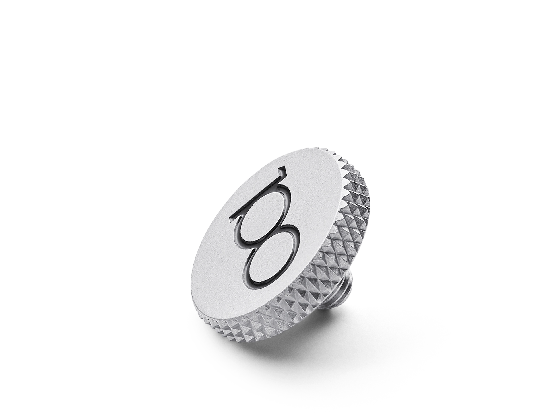 Soft Release Button, Messing, silbern verchromt, 100 JAHRE LEICA
