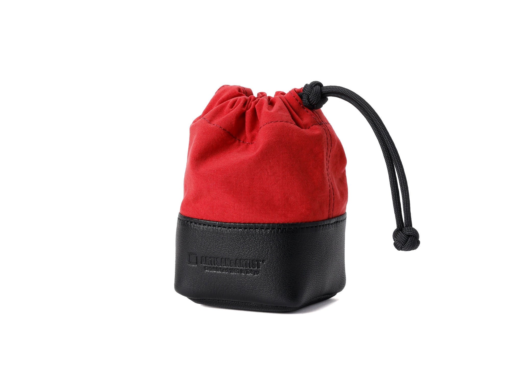 ACAM-LP120, Objektiv-Tasche aus Echtleder und Textilgewebe, Größe S