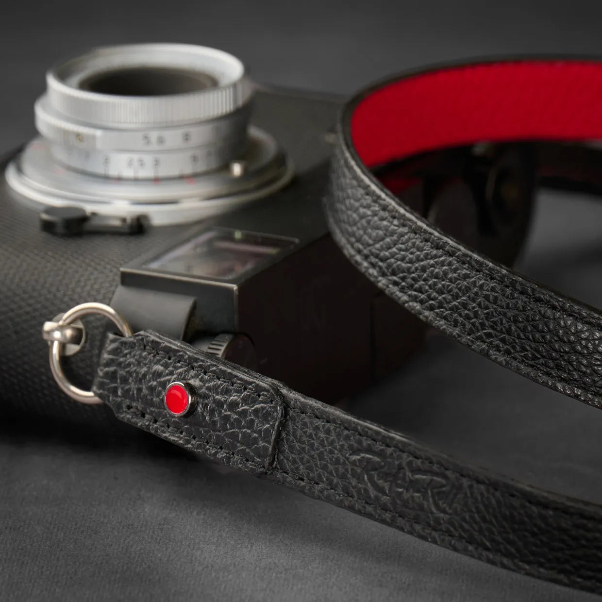 ROCK N ROLL STRAPS - CENTURY M – BLACK AND RED STRAP