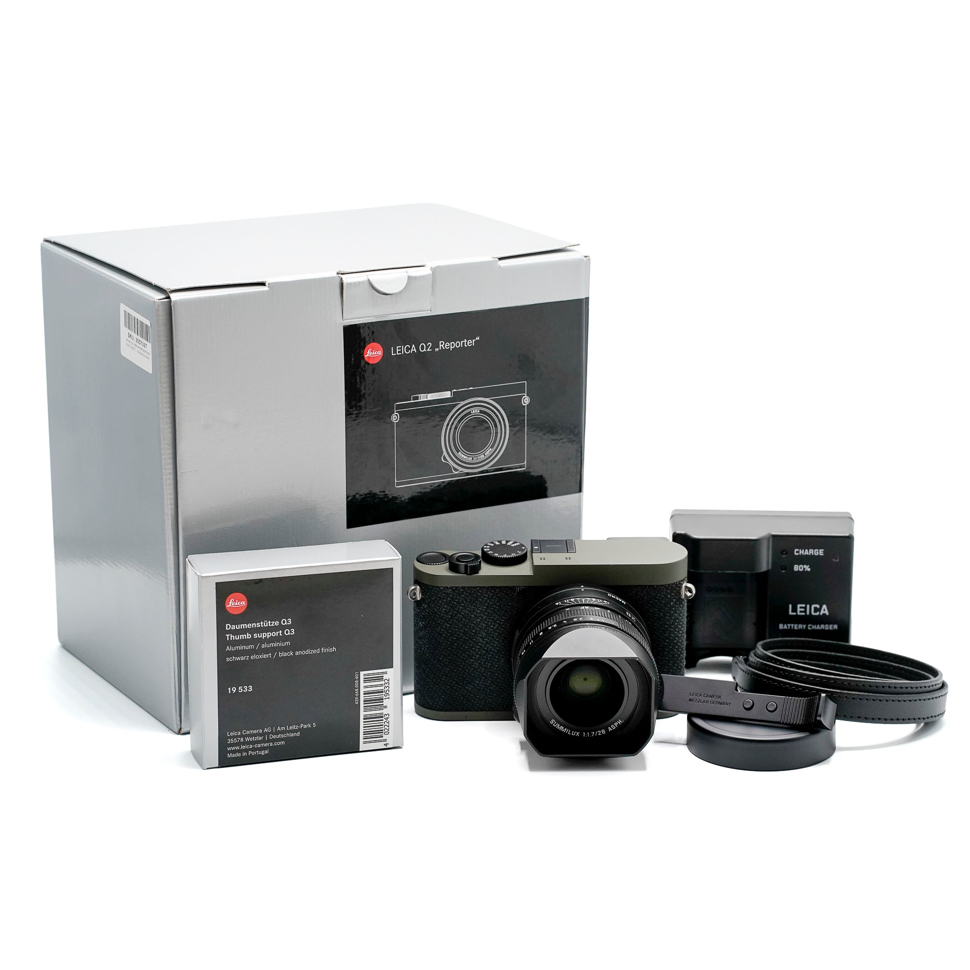 Leica Q2 Reporter inkl. Daumenstütze
