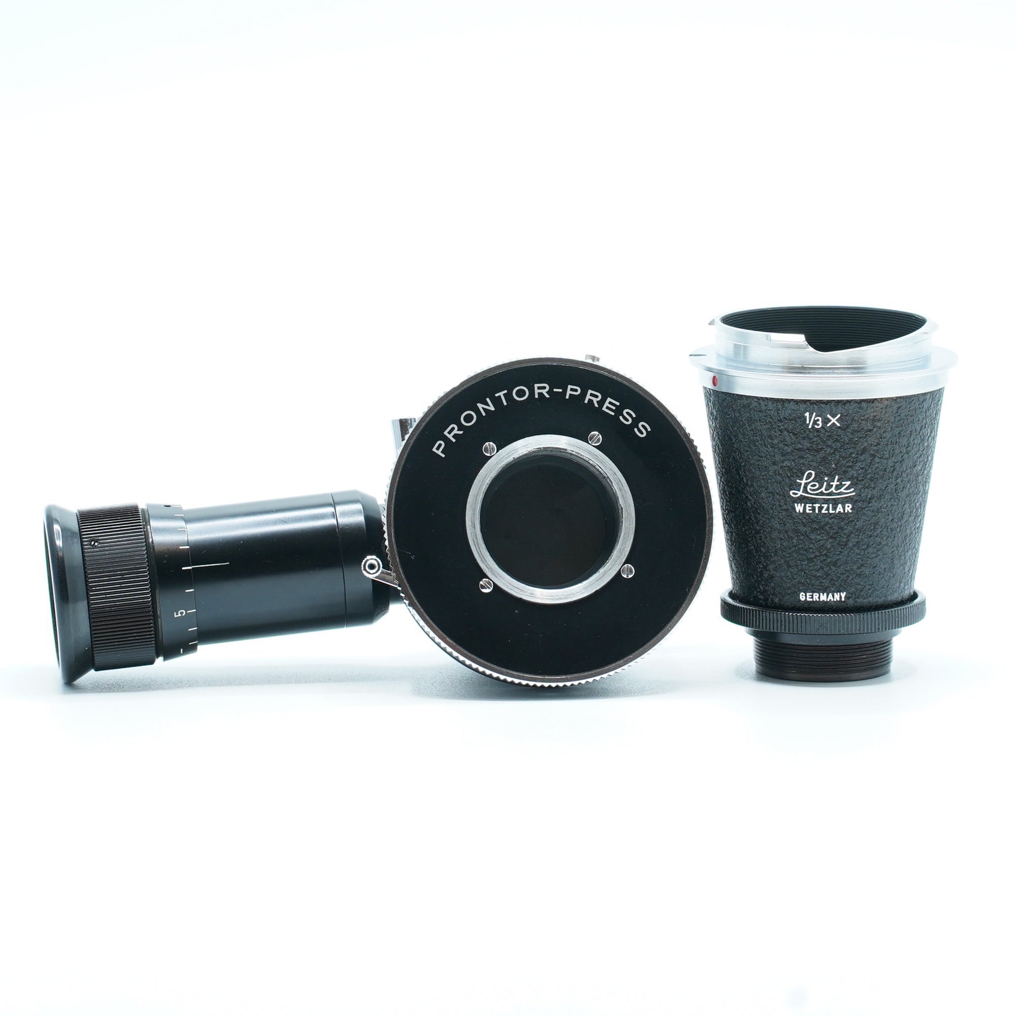 Leitz Mikroskopansatz 1/3x mit Prontor Press Verschluss