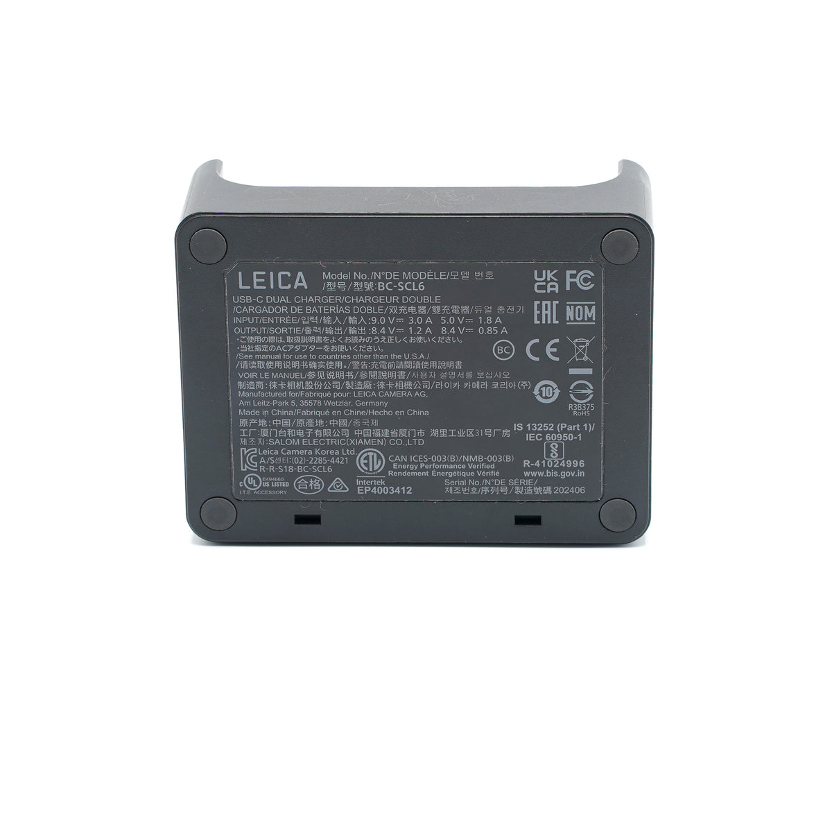 Leica USB-C Dual Ladegerät BC-SCL6