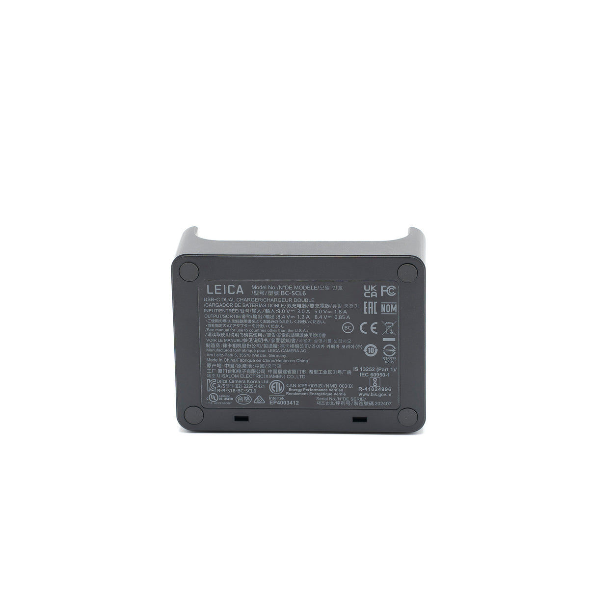 Leica USB-C Dual Ladegerät BC-SCL6