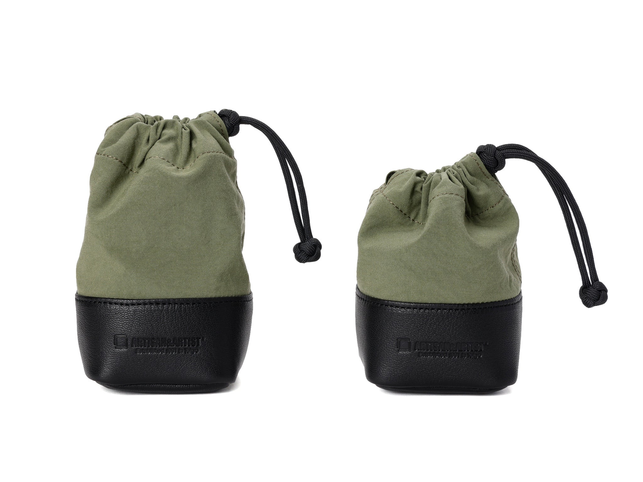 ACAM-LP140, Objektiv-Tasche aus Echtleder und Textilgewebe, Größe M