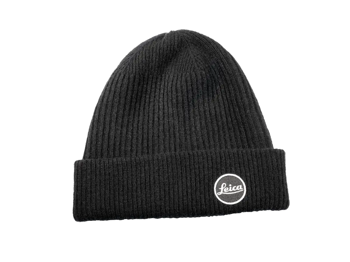 Leica Strickmütze, schwarz