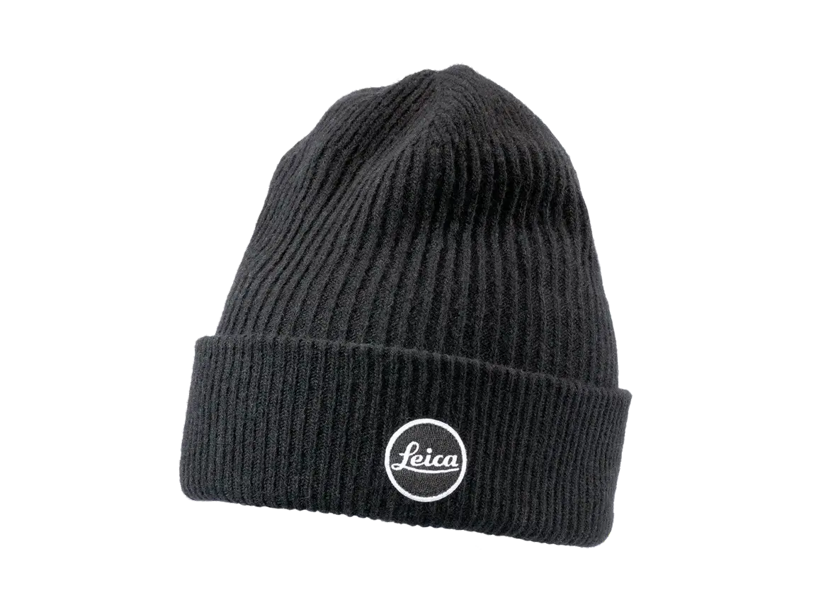 Leica Strickmütze, schwarz