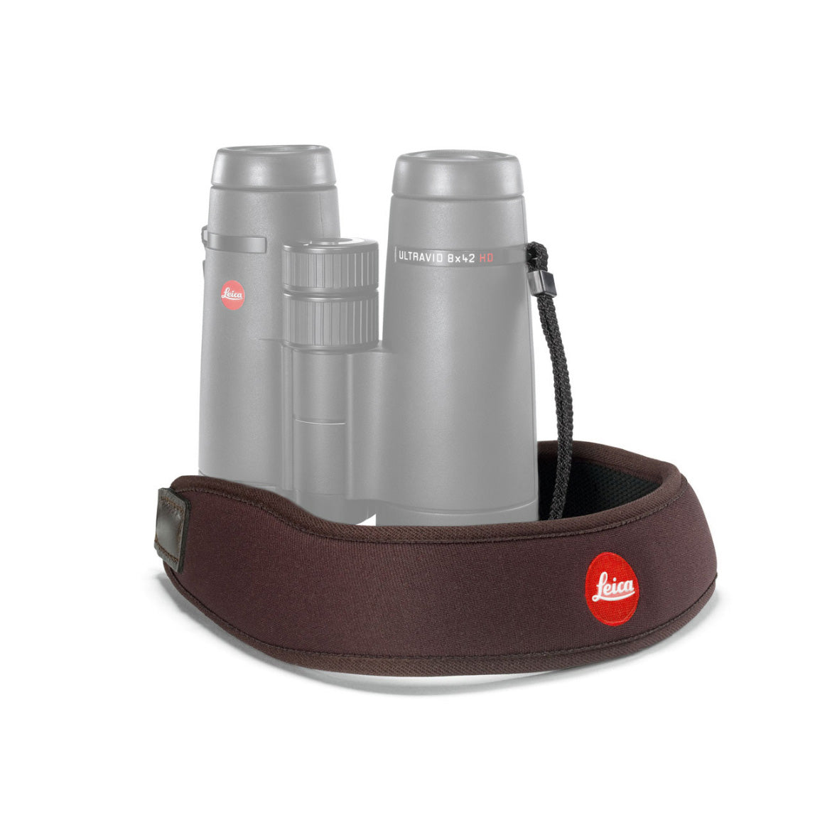 Leica Neoprene Binocular Strap, chocolate brown
