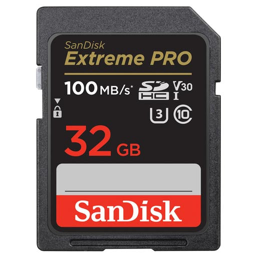 SanDisk 32 GB SDHC ExtremePro 100MB/sec, UHS-I, Class 10