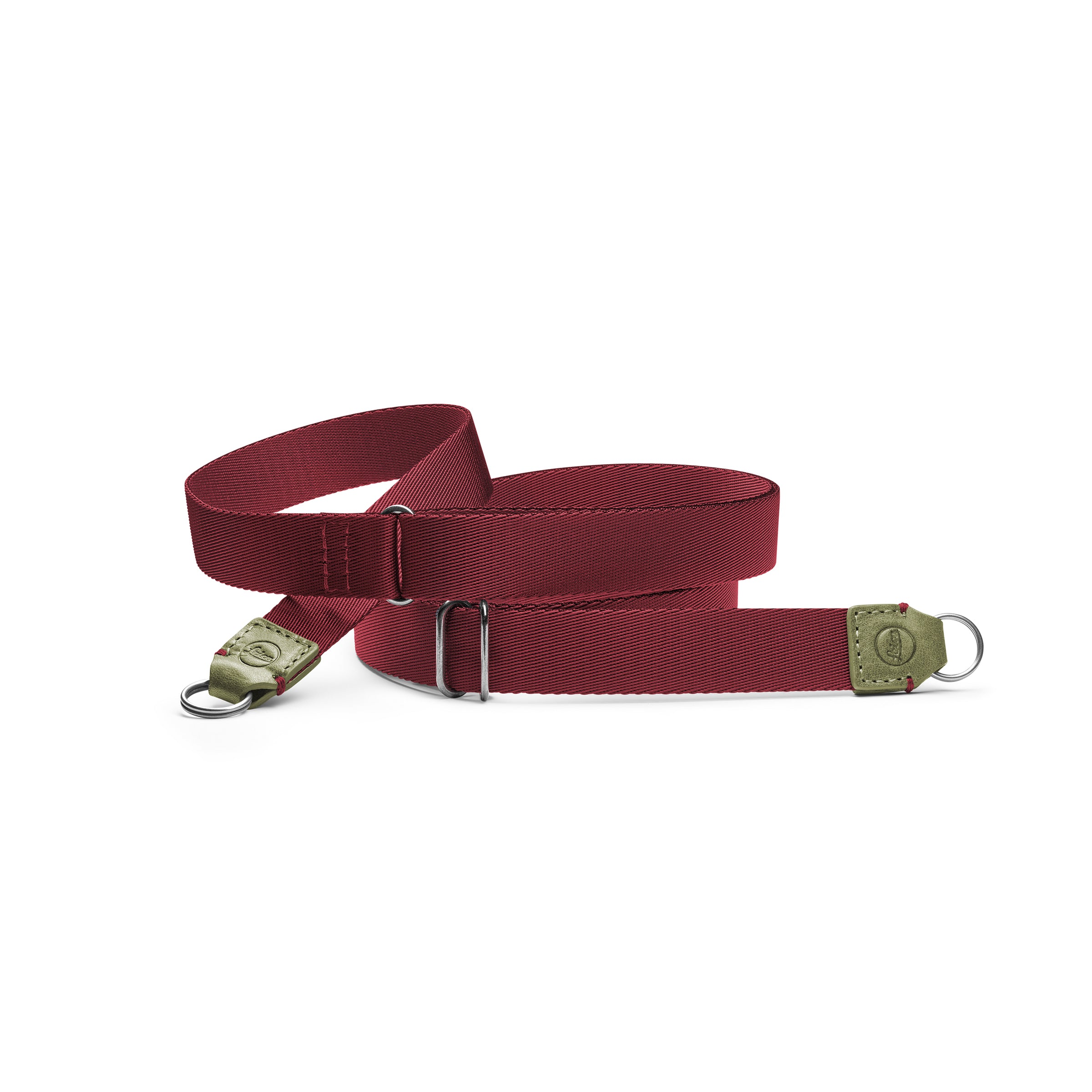 Leica carrying strap olive burgundy red