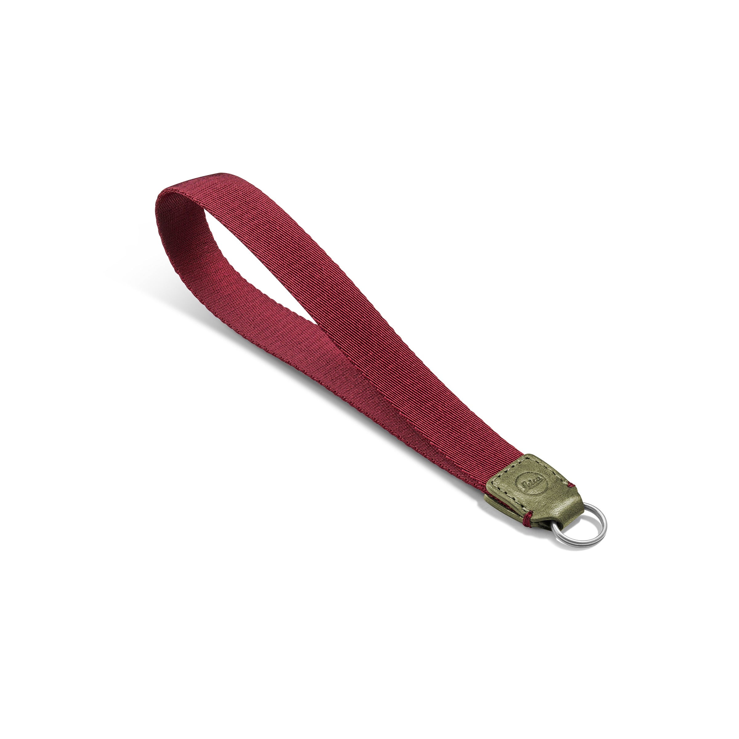 Leica wrist strap olive burgundy red