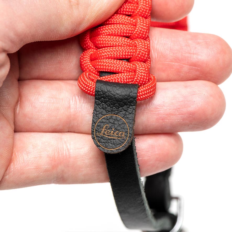 LEICA PARACORD STRAP CREATED BY COOPH SCHWARZ/ROT 126 CM