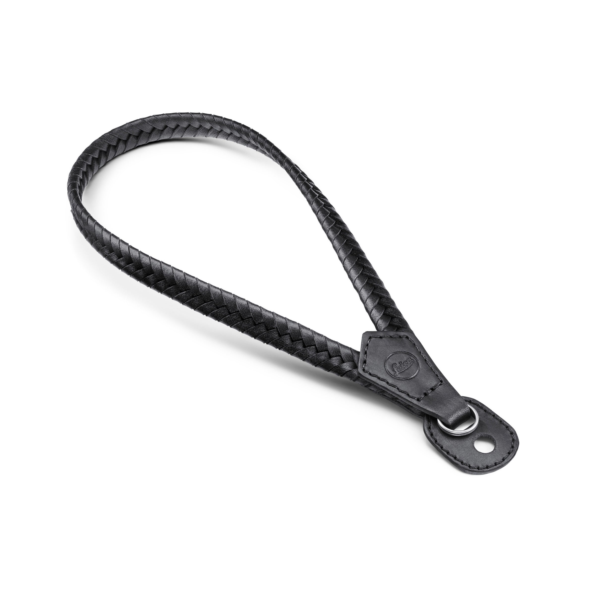 Leica Handschlaufe Leder geflochten schwarz