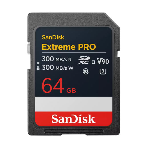 SanDisk 64 GB SDXC Extreme Pro 300 MB/s V90 UHS-II