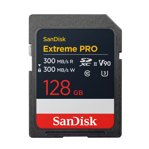 SanDisk 128 GB SDXC ExtremePro 300MB/s V90 UHS-II