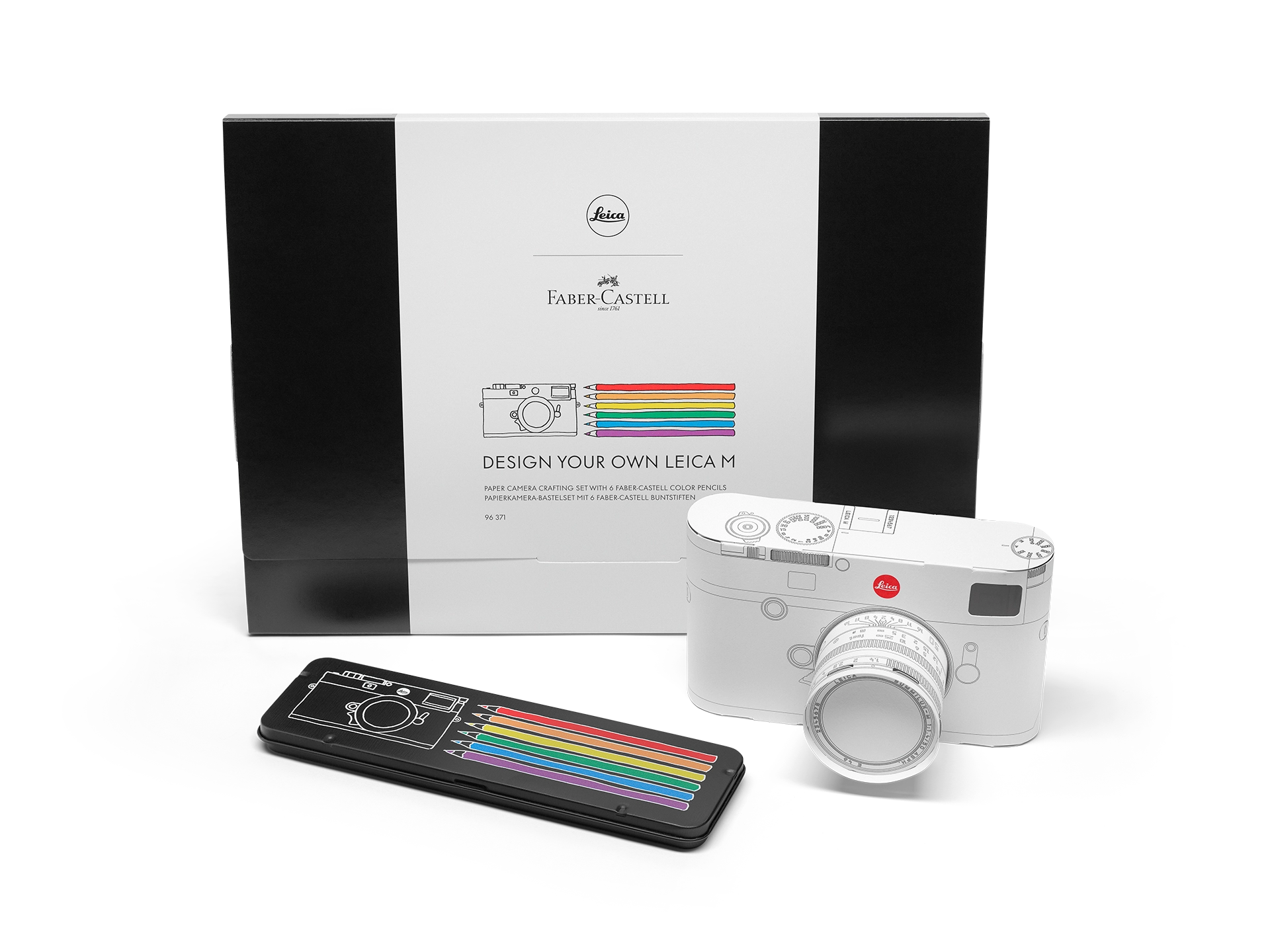 Faber-Castell für Leica: Bastelset & Buntstifte M-Kamera