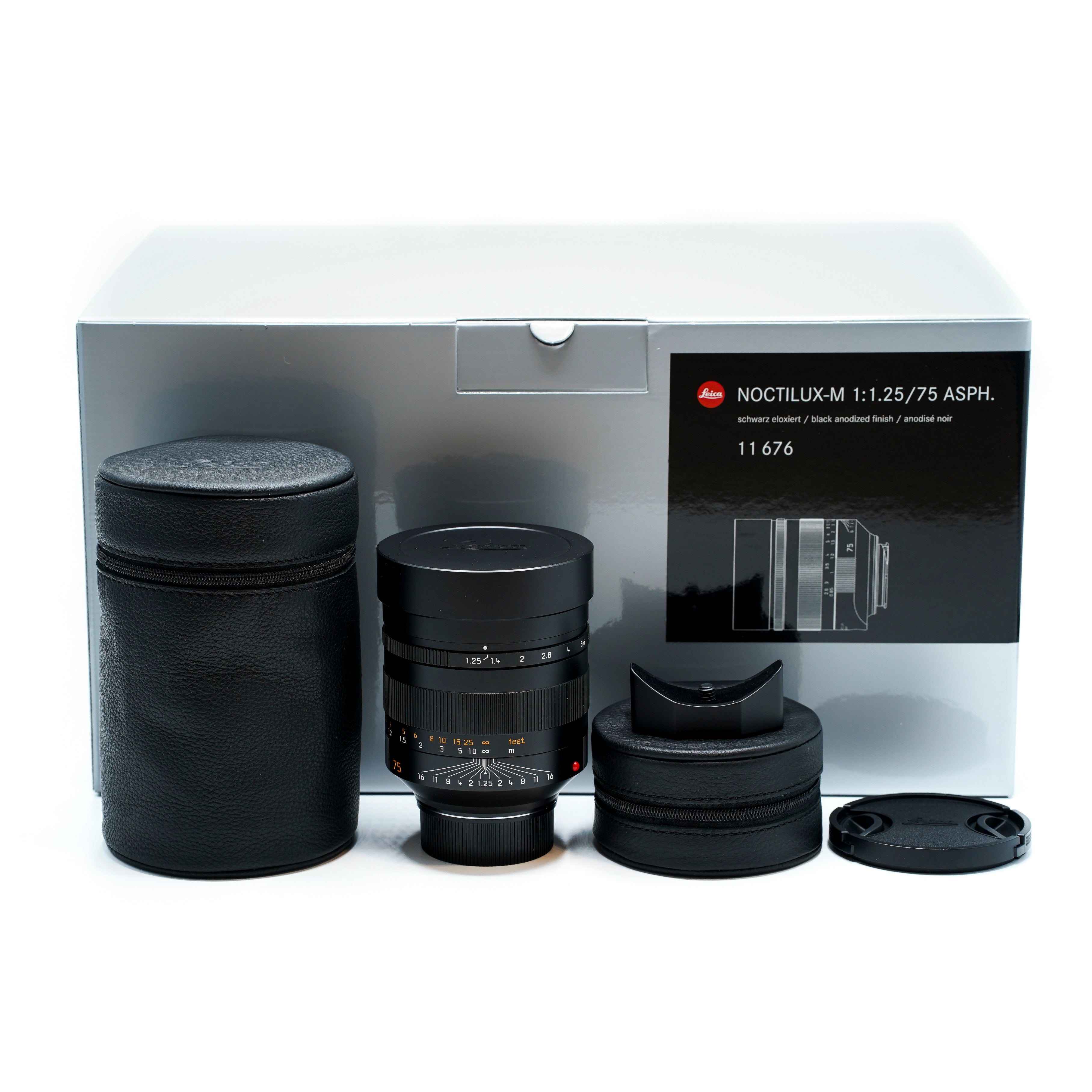 Leica Noctilux-M 75mm f/1.25 Schwarz
