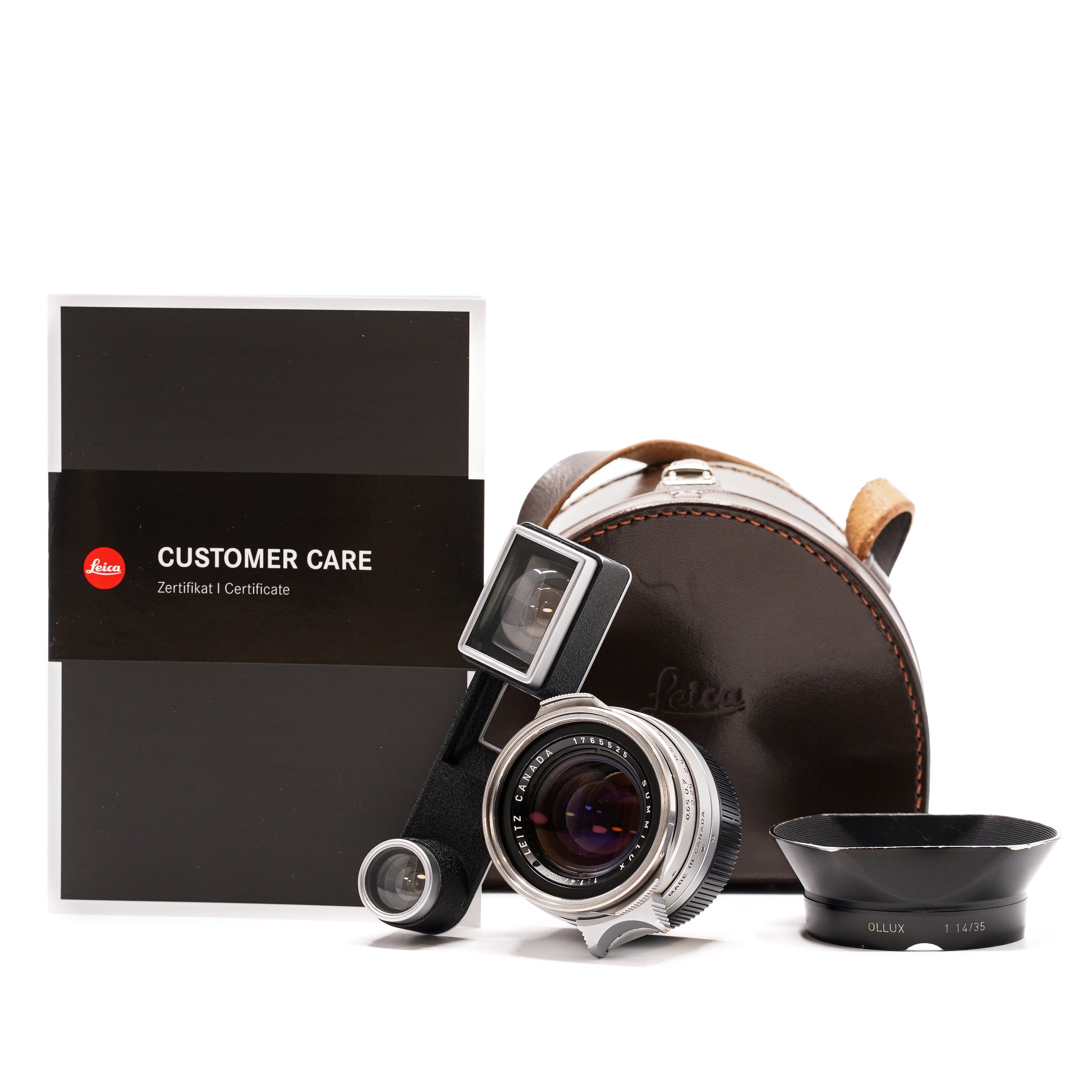 Leica Summilux-M 35mm V1 f/1.4 mit Brille - originales "Steel Rim"