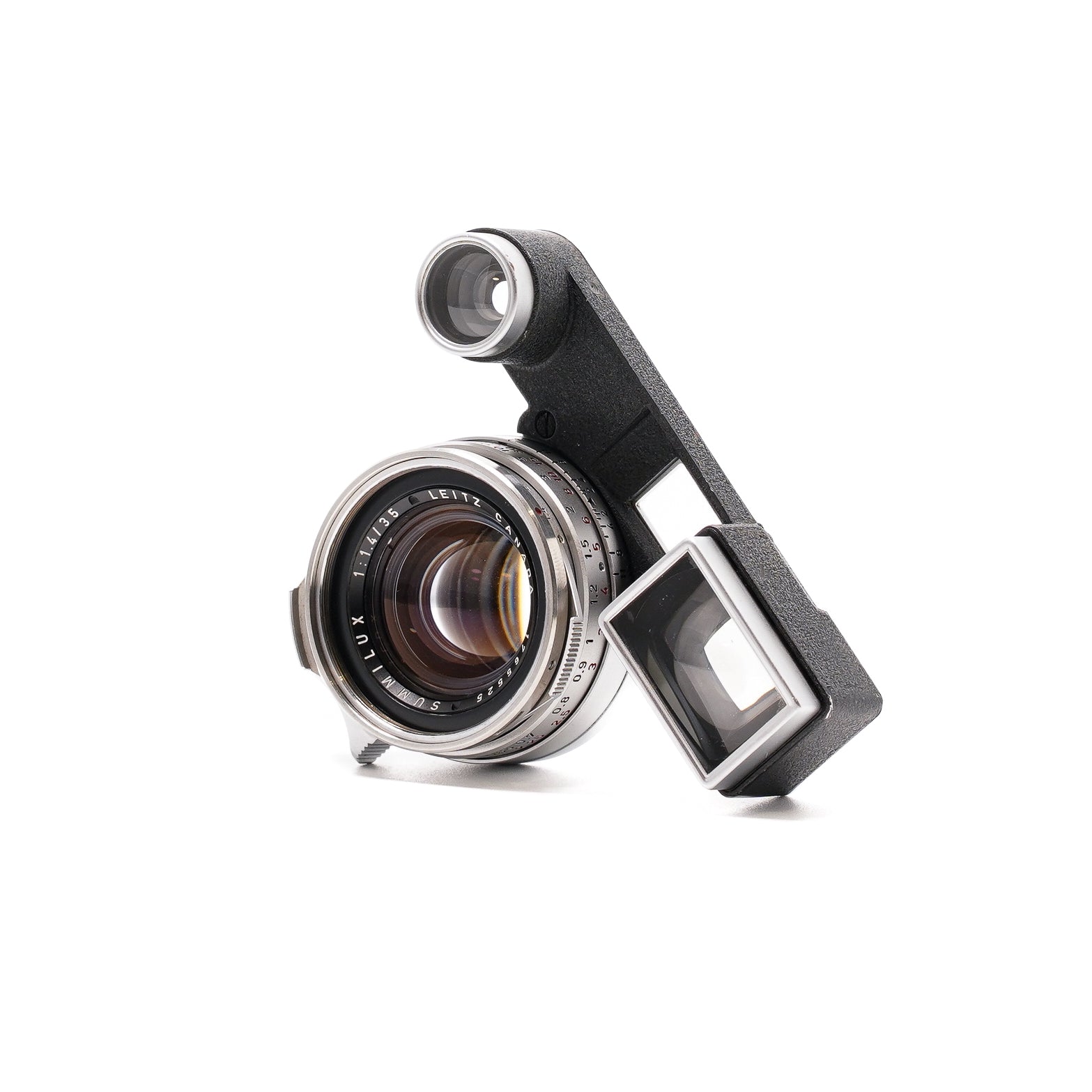 Leica Summilux-M 35mm V1 f/1.4 mit Brille - originales "Steel Rim"