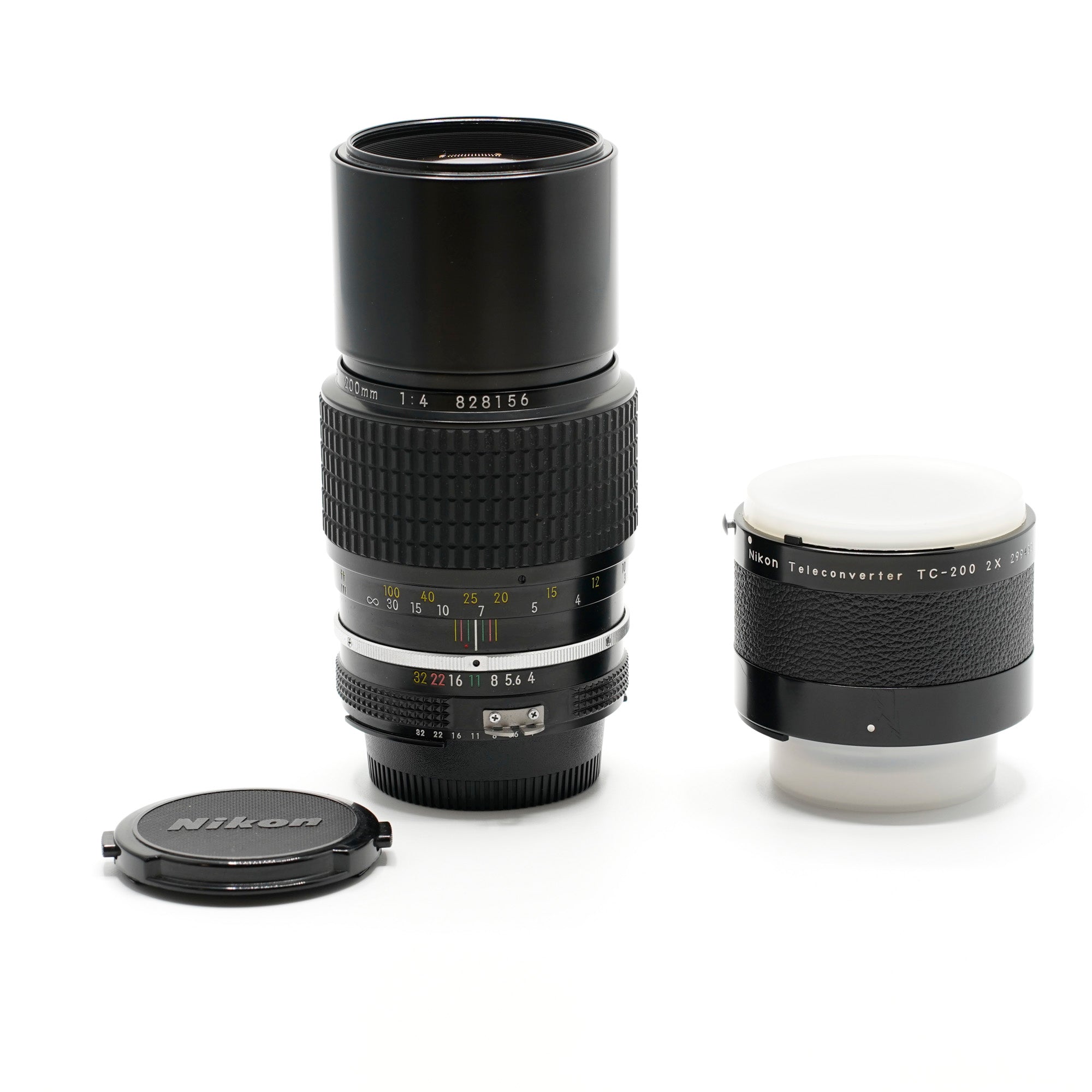 Nikon Nikkor AI 200mm F4 mit Telekonverter TC-200