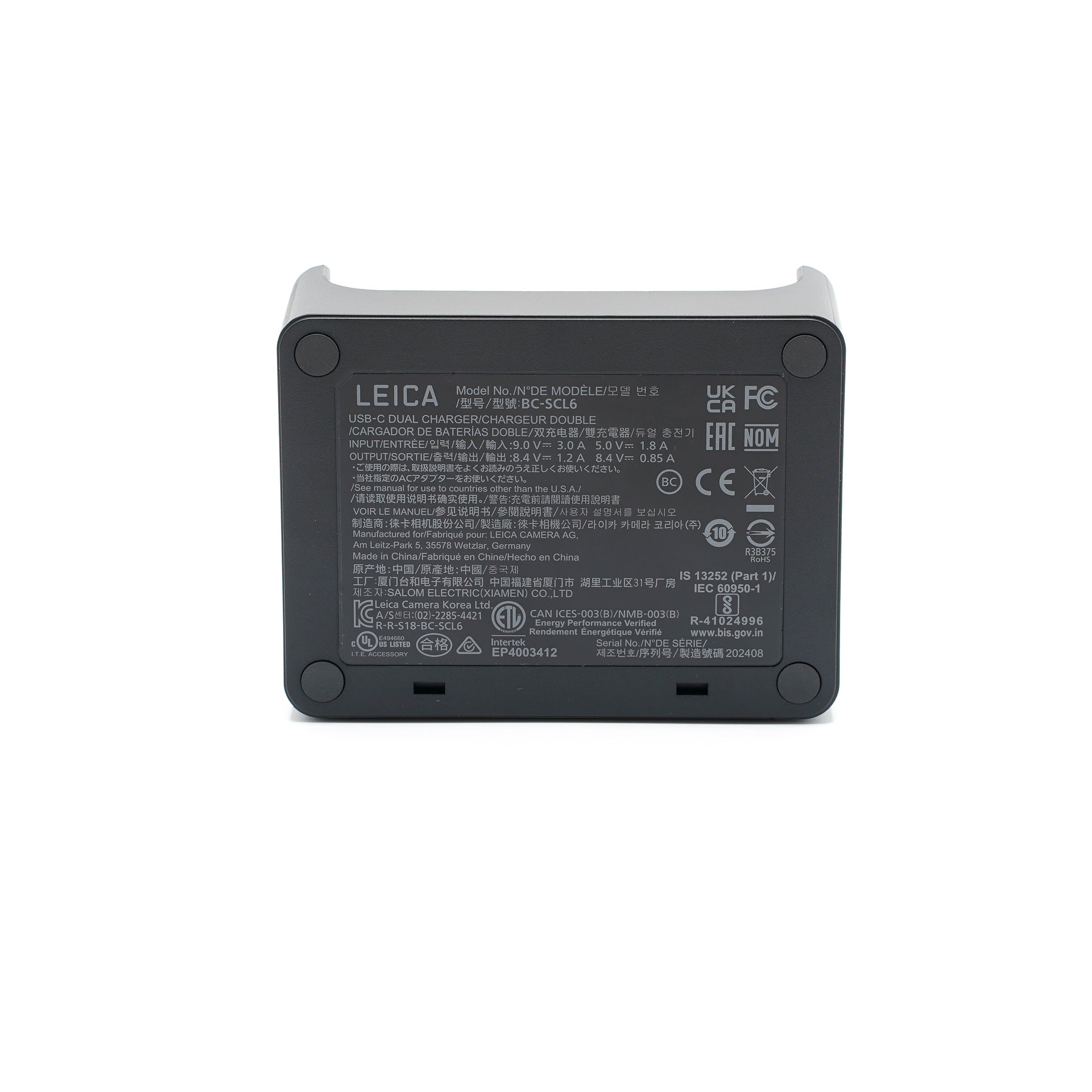 Leica USB-C Dual Ladegerät BC-SCL6