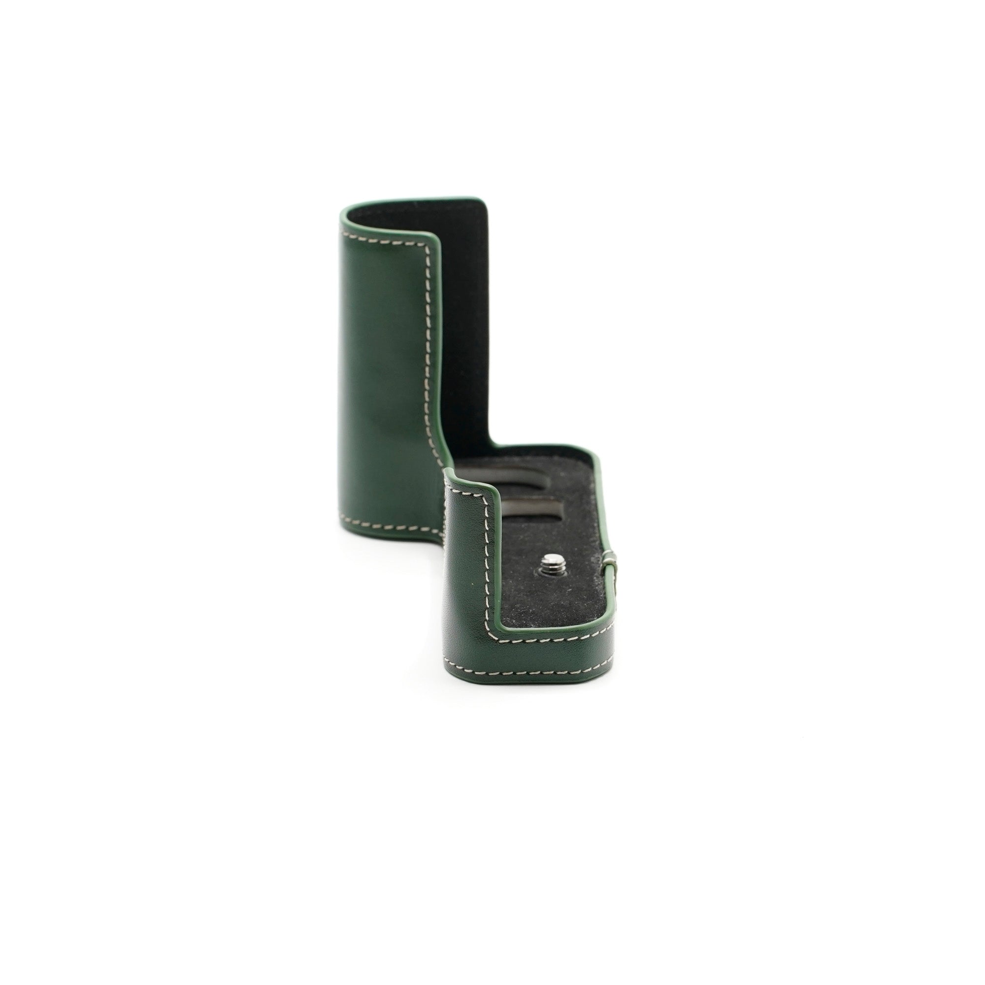 Half-Case und Handschlaufe für Leica SL3 grünes Leder
