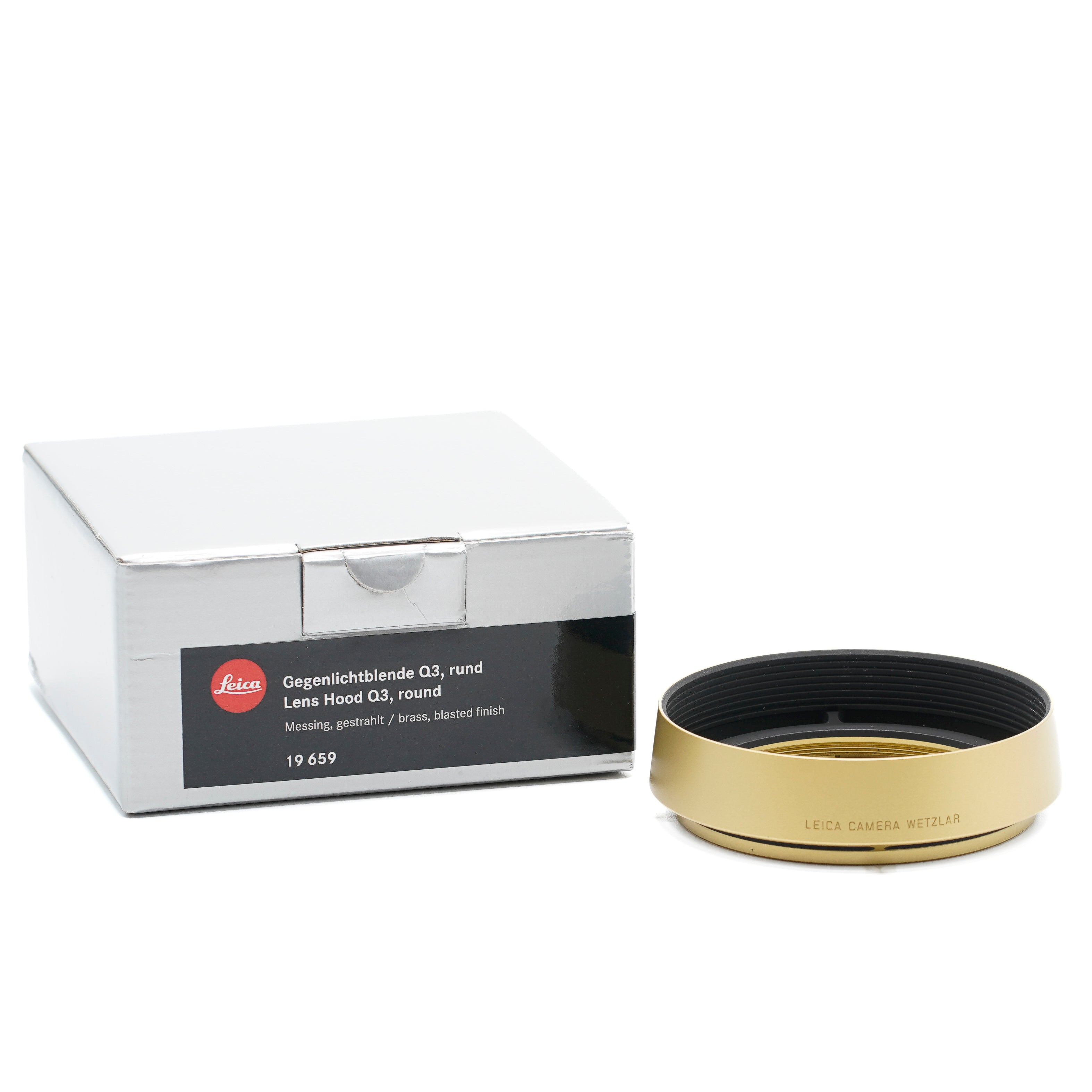 Leica Gegenlichtblende Q rund Messing