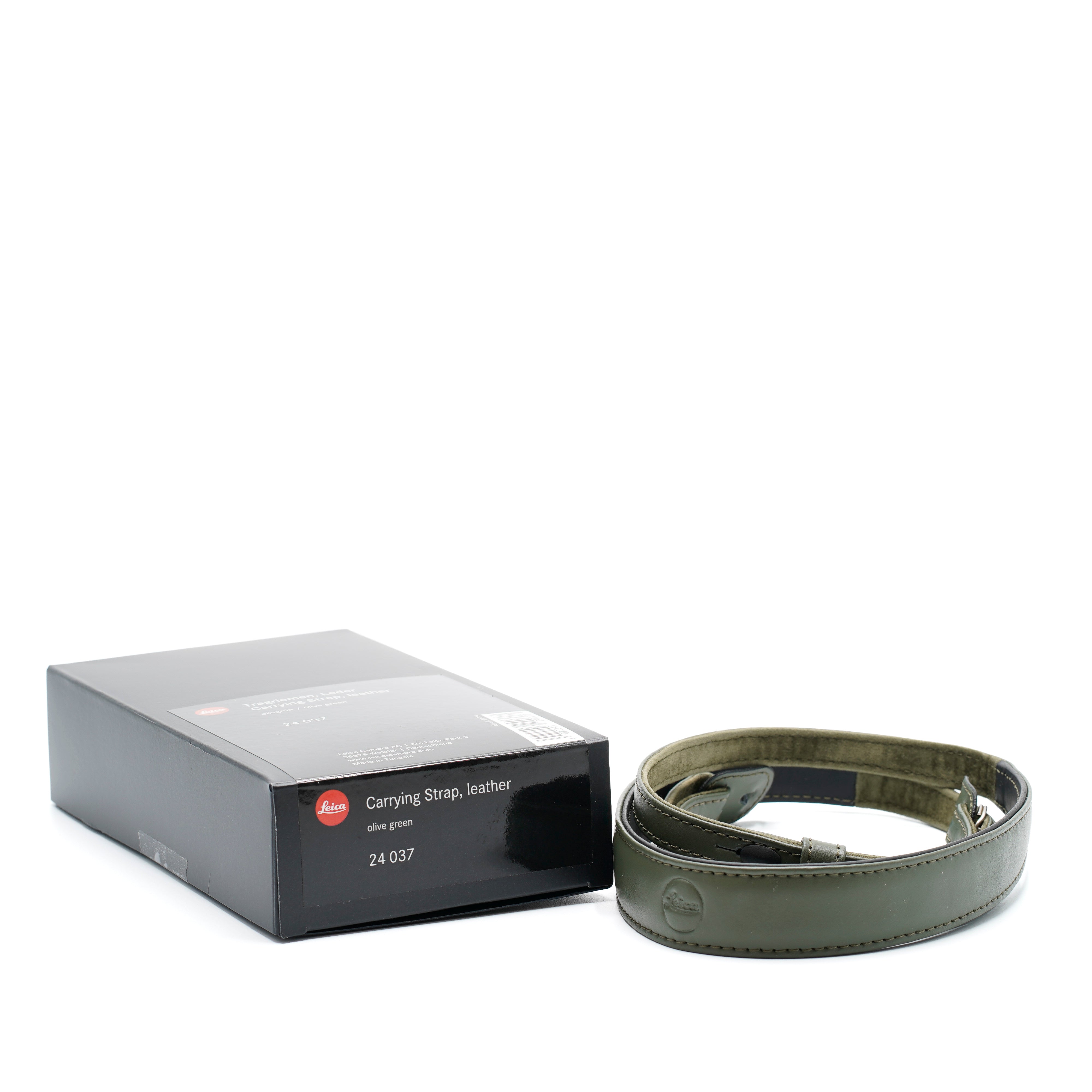 Leica Trageriemen Leder Olivgrün