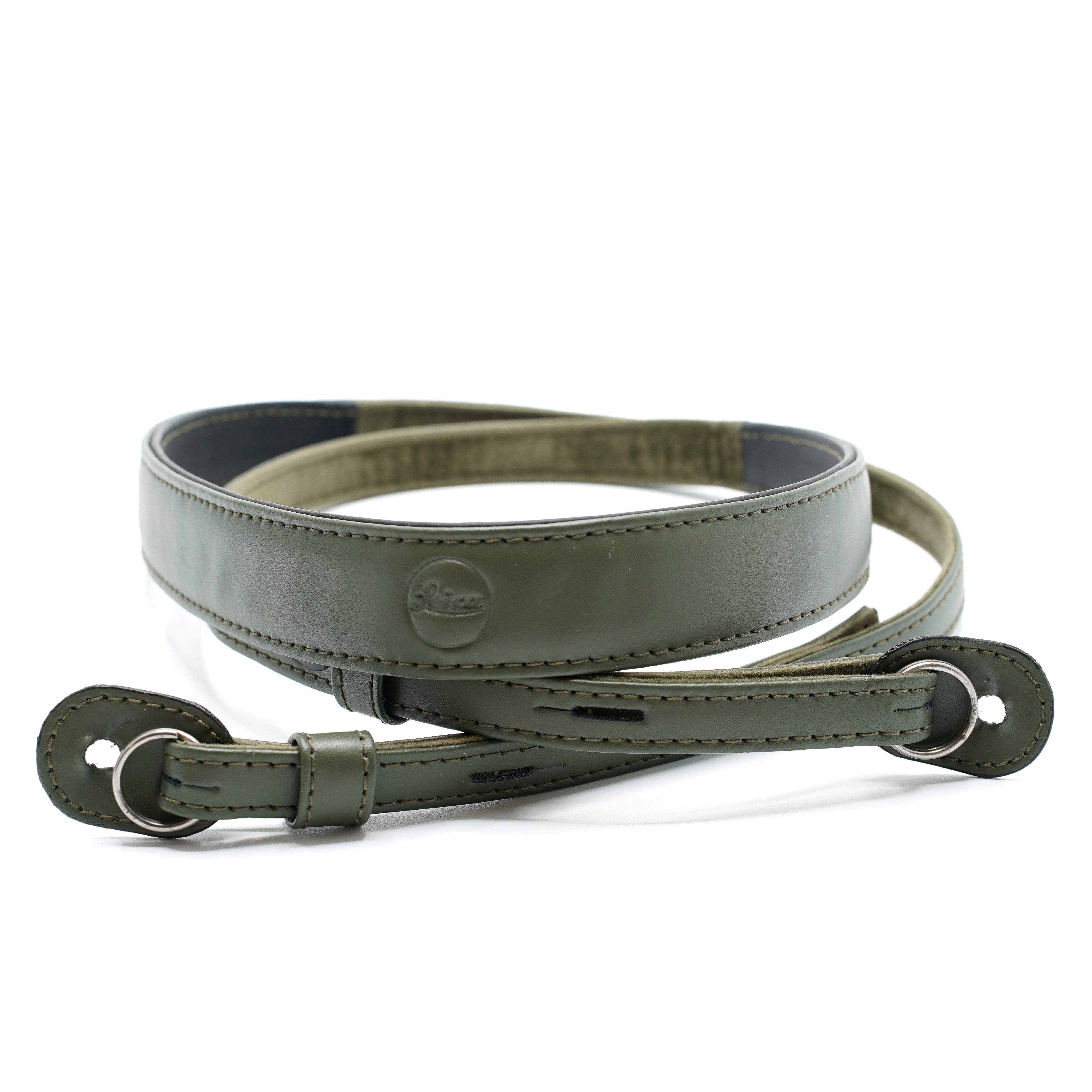Leica Trageriemen Leder Olivgrün
