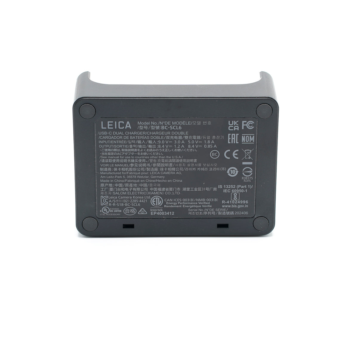 Leica Dual Charger SCL6