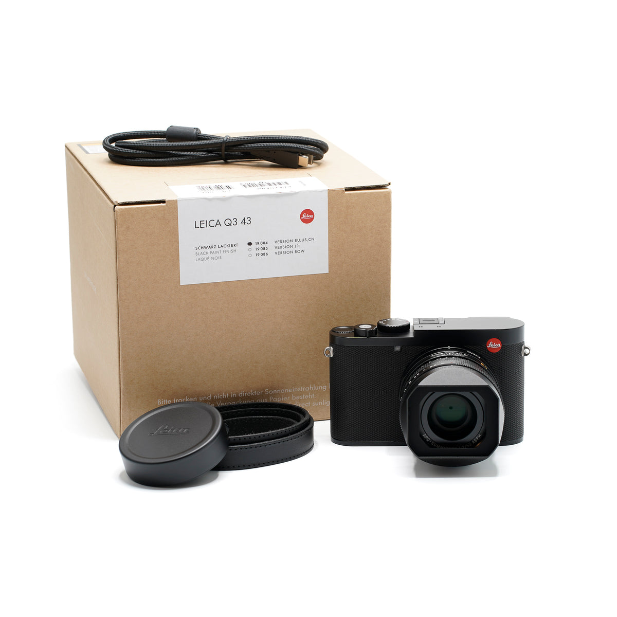 Leica Q3 43 schwarzes Leder