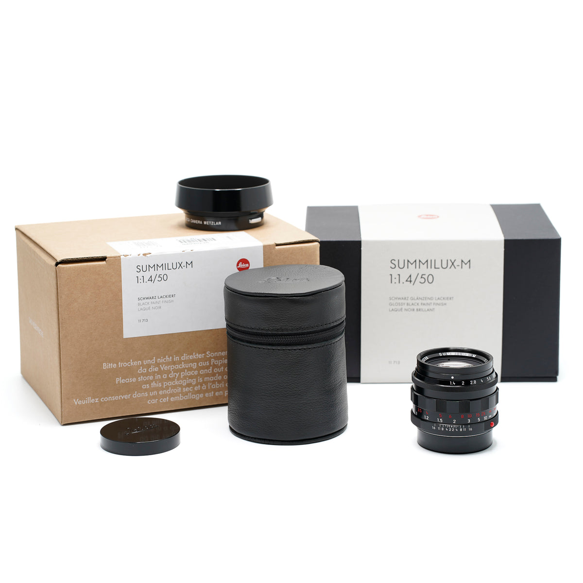 Leica Summilux 50mm F1.4 schwarz glänzend lackiert