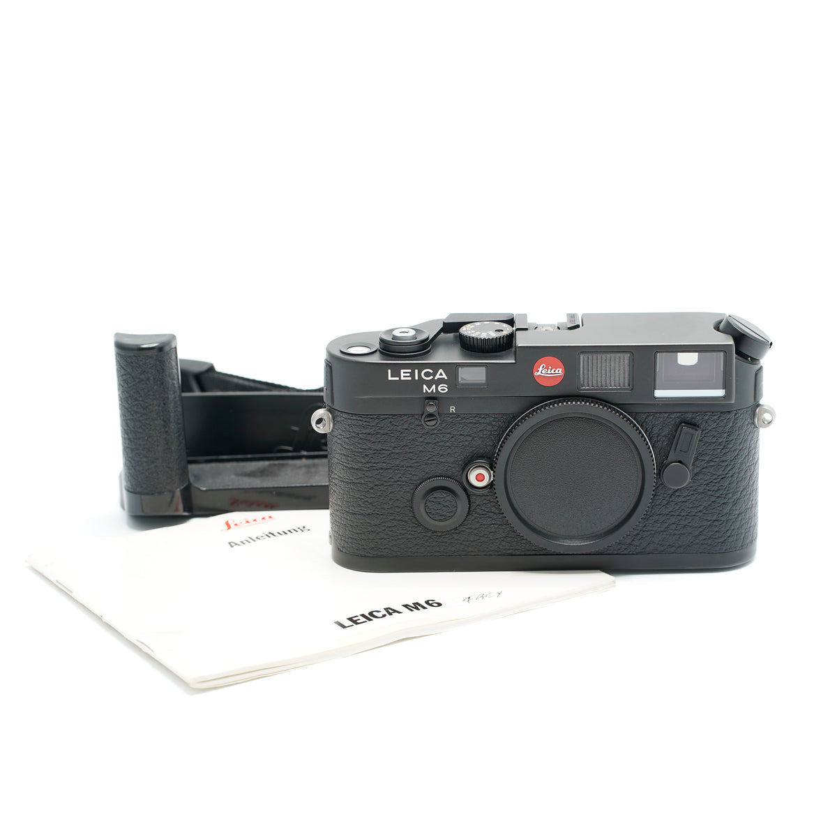 Leica M6 schwarz mit Handgriff