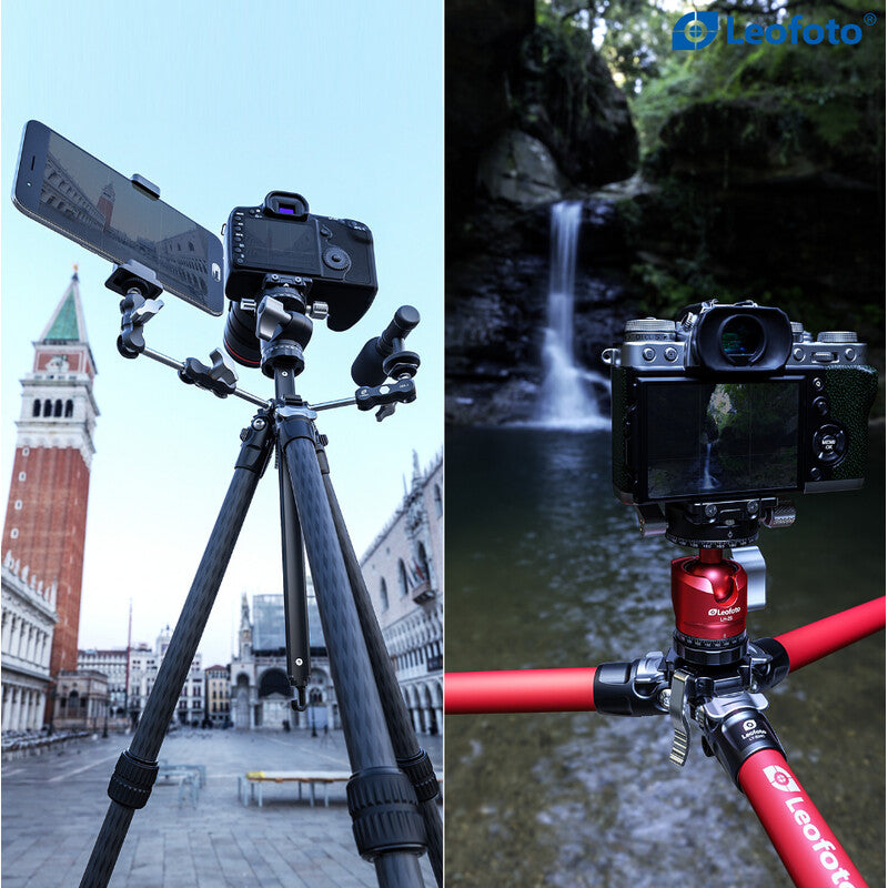 Leofoto carbon tripod LY-224C Mr.Y + Ballhead LH-25 R Black