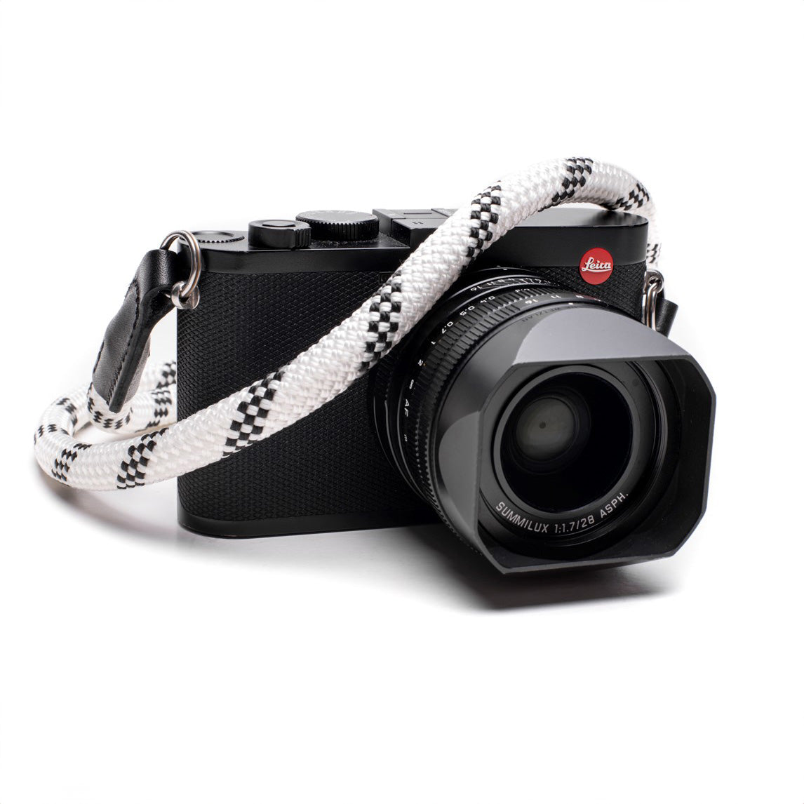 LEICA ROPE STRAP WHITE AND BLACK 126 CM RING
